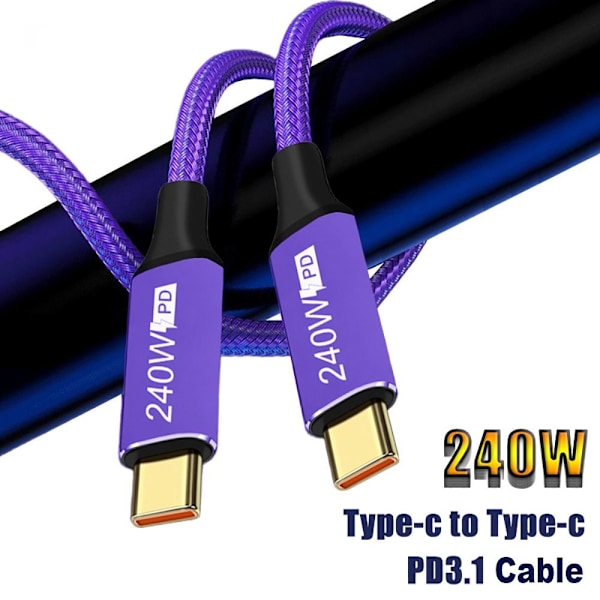 USB-C snabbladdningskabel Typ-C Datakabel 0.5M 0.5m