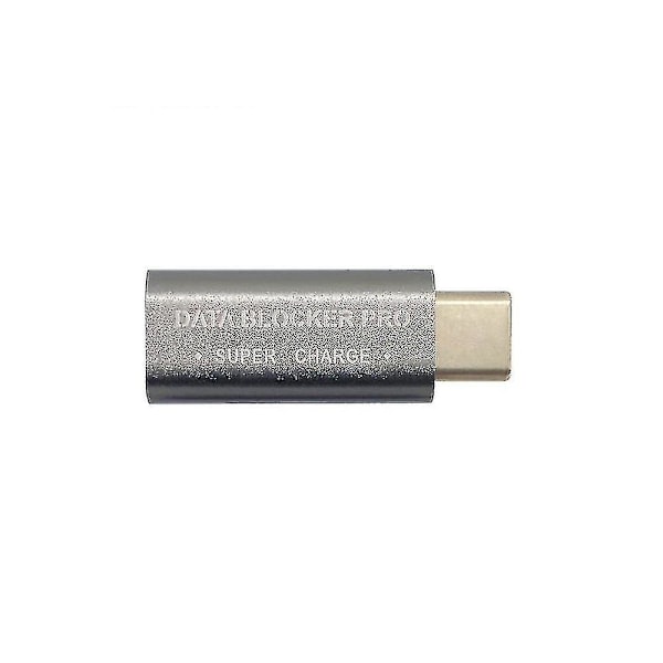 5 stk. USB Type-C Datablokker USB C til C Datablokker, Beskyttelse mod Juice Jacking, Understøtter Hurtig C