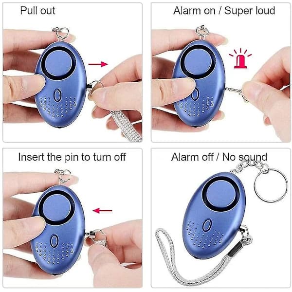 Personal Alarm, 5-pack 140db Keychain Alarm