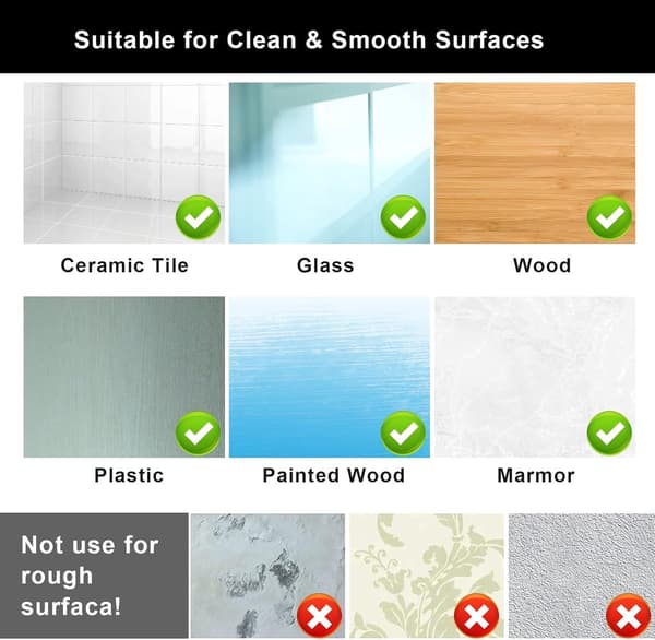 Self-adhesive shelf holder, transparent, no drilling for glass cabinets, 12-pack
