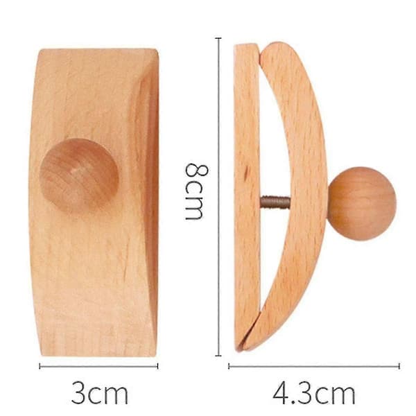 4 stk. Veggfester for billedvev og quilt, tre, holder for teppe og tekstil