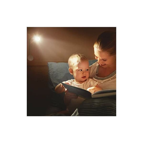 Senglampe 2 Lys LED Leselampe Svanehalslampe 3W, 3000K Varmhvit Leselampe--