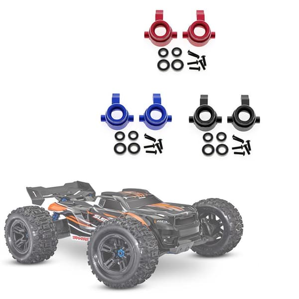 Aluminium Styrekonsol med Leje 9635 til 1/8 Sledge 95076-4 RC Bil Opgraderingsdele Tilbehør, Sort