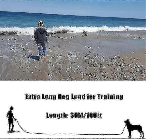 Hundträningskoppel 30 m Extra Långt Hundkoppel