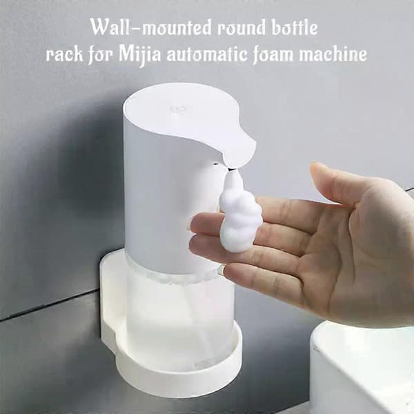 Self-adhesive bottle holder, tray, bathroom storage rack, wall-mounted hand soap dispenser tray, kitchen spice bottle support