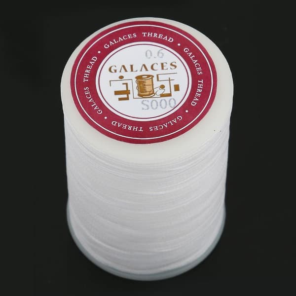 3 Rolls (85m) White Black and Beige Waxed Thread for Bracelets / Necklaces 0.6mm