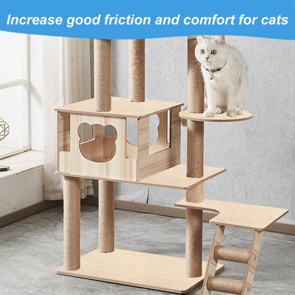 Trimmattava kissan raapimispaalu, mattokatteinen, itseliimautuva kissanpuun hyllyjen varaosat, matto, kissanraaputin grey 60x100CM