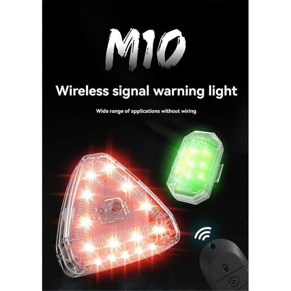 LED Strobe Light Mini Wireless Strobe Lights USB Charging Waterproof Dustproof for Drone Car Truck Bicycle RC Boat