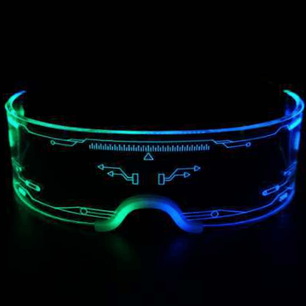 LED-lasit, valaisevat lasit, LED-visiirilasit, Luminous-FX-