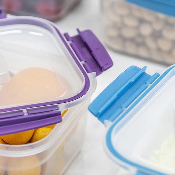 5 Pcs Refrigerator Storage Box Seal Organizer Drawer Food Storage Container Fresh-keeping Lunch