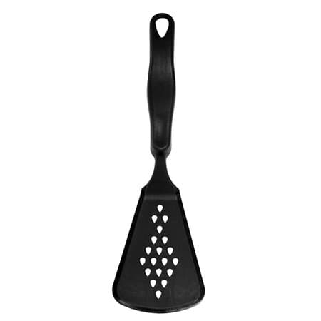Stegespatel bred med huller Svart black