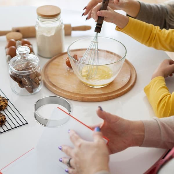 Kageringe i rustfrit stål 8x2,5cm - Non-stick - Dobbeltvalsede kageringe - Køkken/Bageværk