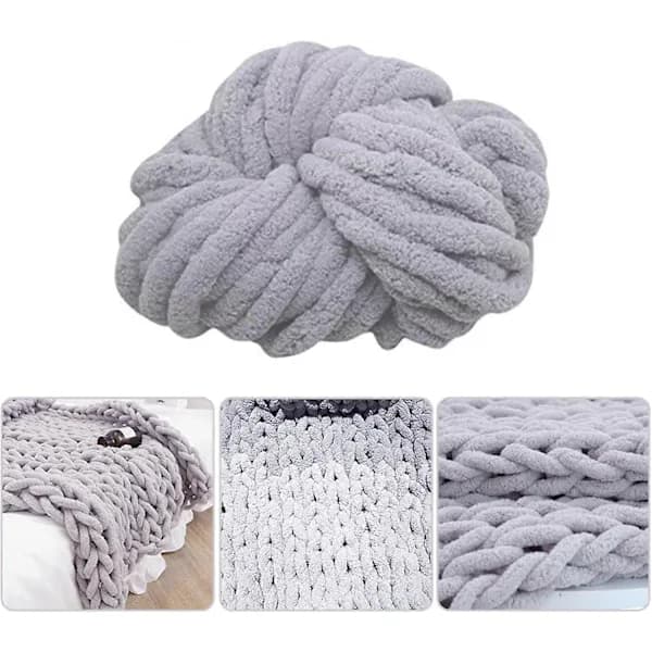 Chunky Felt Yarn, Chunky Yarn for Knitting, Thick Wool for Rugs Felt Hat