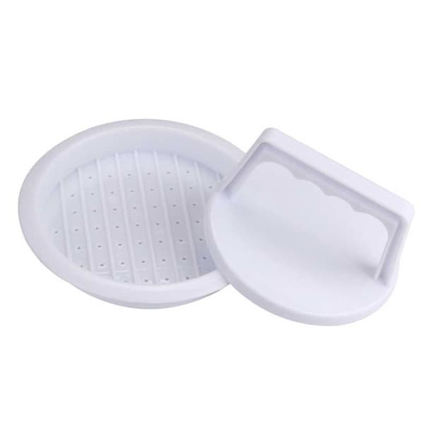Hamburgerpresse for perfekte burgere - Hamburgerform Patty Maker hvit white