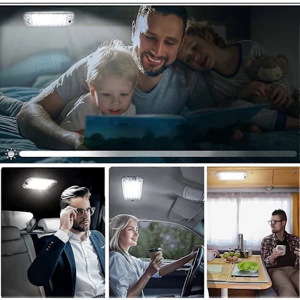 Pakke 12V 85V 48 LED Interiør LED-lamper Interiørbelysning til Bil Autocamper Lastbil Båd Campingvogn