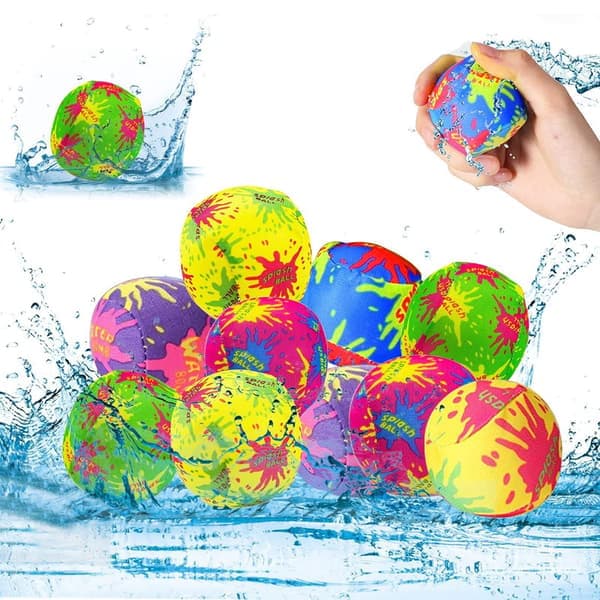 Genanvendelige Vandbolde, Bløde og Miljøvenlige Vandballoner til Strand, Pool og Sommerleg, Perfekte til Børn og Kæledyr Udendørs 30 stk 30pcs