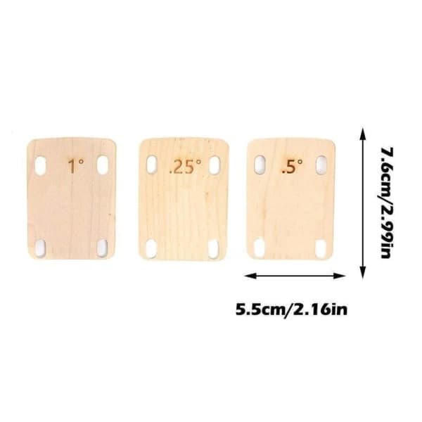 3 stk. guitarhals-shims til elguitar, reservedele