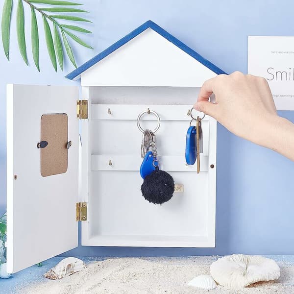 Seaside-seinäavainpidike, Välimeren tyylinen avainkaappi 6 koukulla