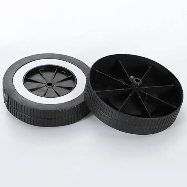 2-pack grill replacement wheels PP Sand-protected universal wheels for most grills Outdoor Kitchen 5.91 inches Black