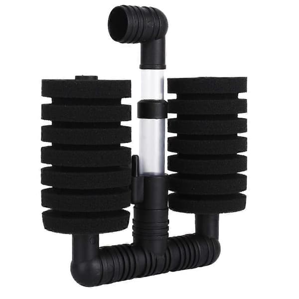 Aquarium Double Sponge Water Filter with Suction Cup