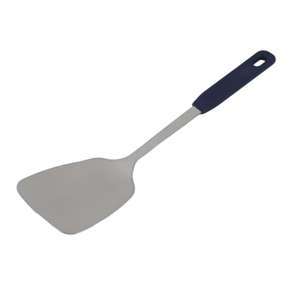304 rustfritt stål serveringsskje stekespade med silikonhåndtak (uten hull)