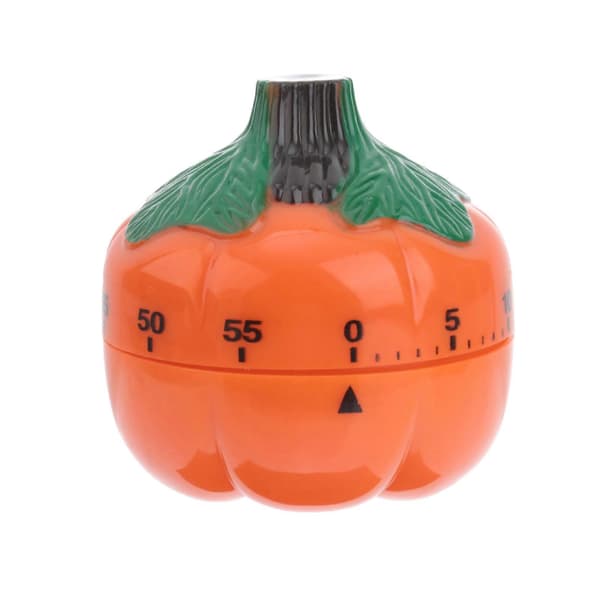 Græskar Design Mekanisk Timer Køkkentimer Husholdningsmadlavning Tidsstyring Bagepåmindelse Madlavningsnedtællingstimer (Orange)
