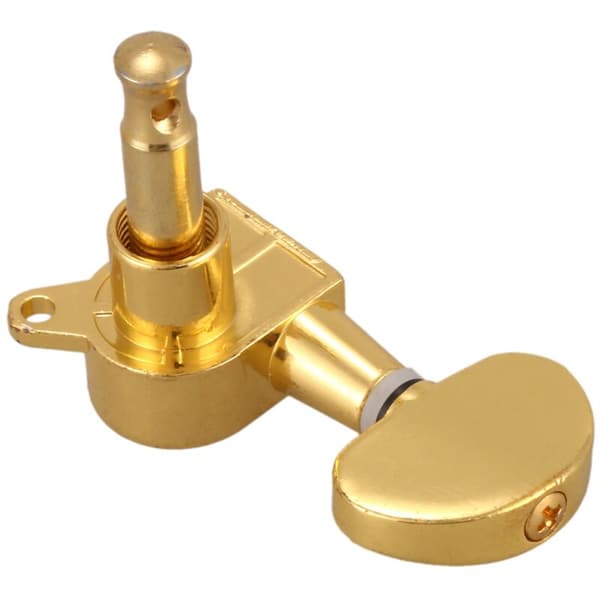 Gitarrstämskruvar i guld, legering, stort runt huvud, helt inkapslade strängskruvar, folksträngar, guld