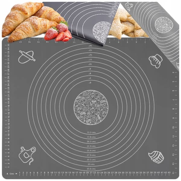 Silikone Bagemåtte 50×40 cm – Non-Stick Dejmåtte med Målmarkeringer