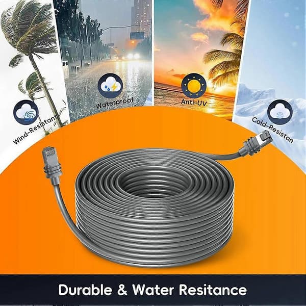 16.4FT Cable Replacement for Gen3/V3 Satellite Network Cable Repair Kit Waterproof for Outdoor Use