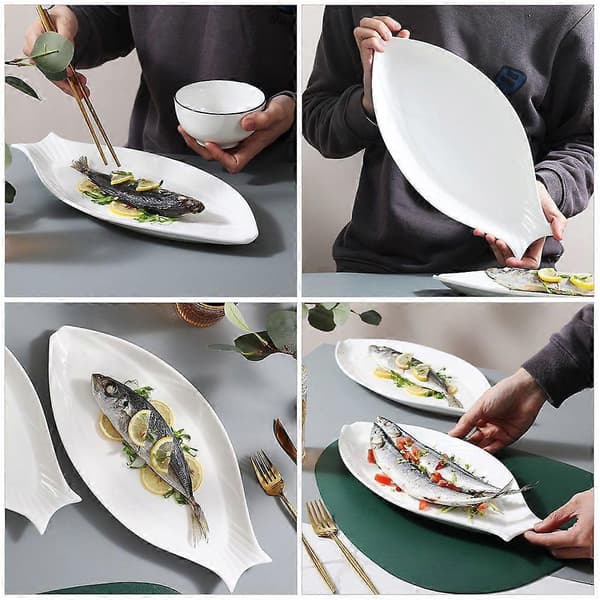 Serving Dish Ceramic Fish Tray Serving Plate Personalized Ceramic Plate