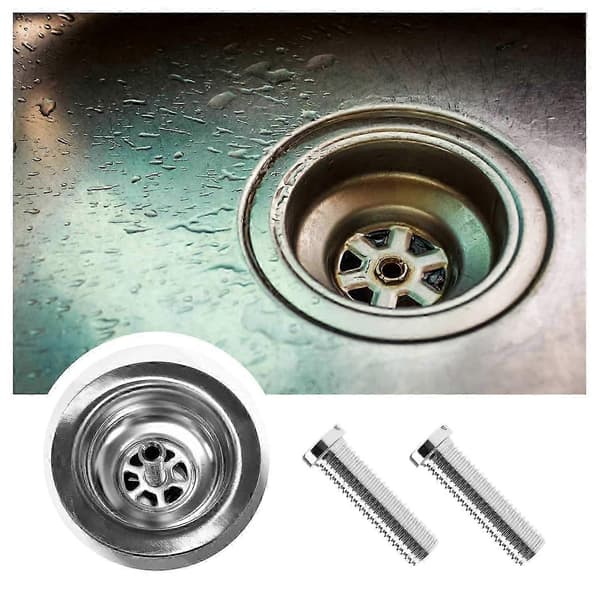 2 stk. oppvaskkum-silskrue M12 45 mm 304 rustfritt stål for oppvaskkum-silpropp