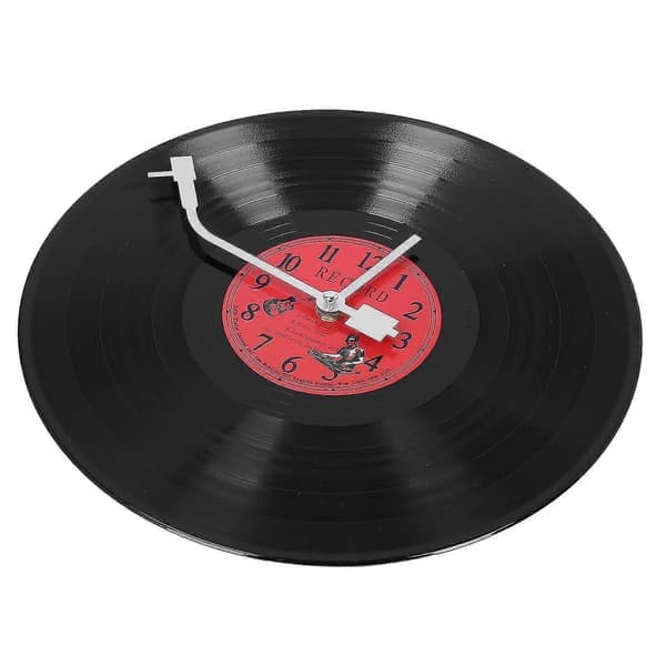 European Retro Ultra-Quiet Clock Vinyl Record Personalized Wall Clock Cafe Bar Decorative Wall Clock