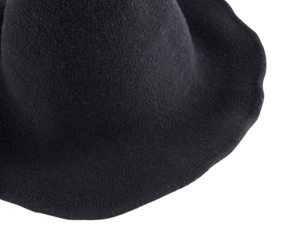 Halloween heksehatt for kvinner bred brem sammenleggbar spiss hatt