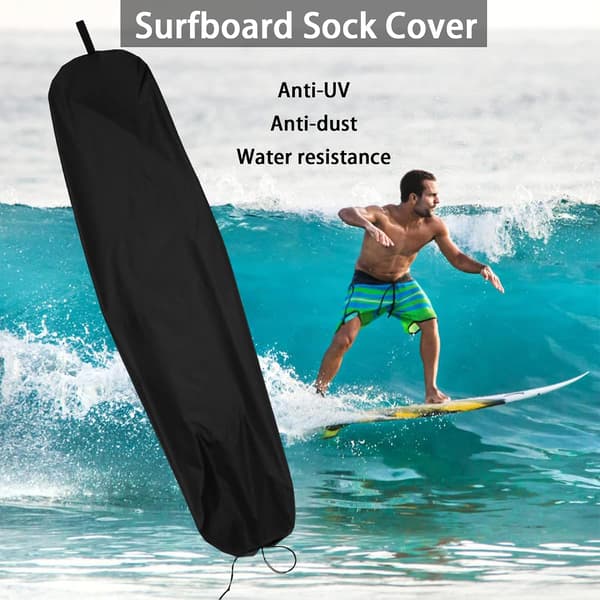 Surfboard Longboard Bag, Pouch Surfing Accessories with Drawstring, Waterproof Lightweight, Windproof and Dustproof
