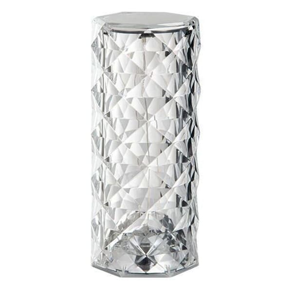 Crystal Table Lamp Light Projector 3 Colors Adjustable Romantic Atmosphere Light USB Touch Night Light