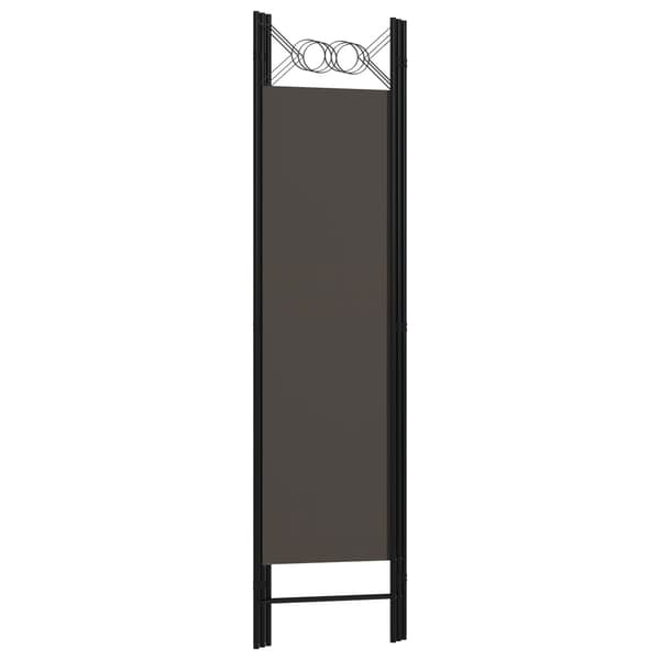 vidaXL Rumdeler 3 paneler antracit 120x180 cm Antracit silver