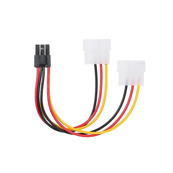 4-pin til 6-pin strømkabel grafikkort 4-pin Molex til 6-pin PCI-Express PCIE strømforsyningskabel 12 12