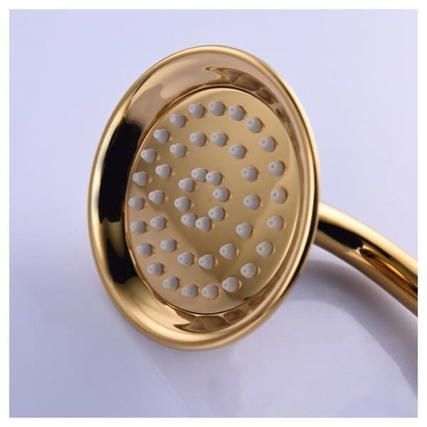Brusehoved Håndbruser Messing 1/2 Tomme Brusehoved Universelt Brusehoved Vandbesparende Regnbruser, Guld