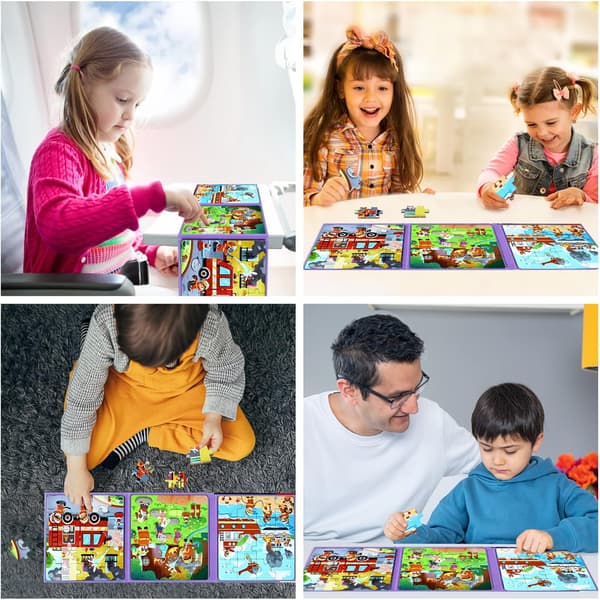 Pussel Brandkår - Resepussel för barn 3–5 år fire department