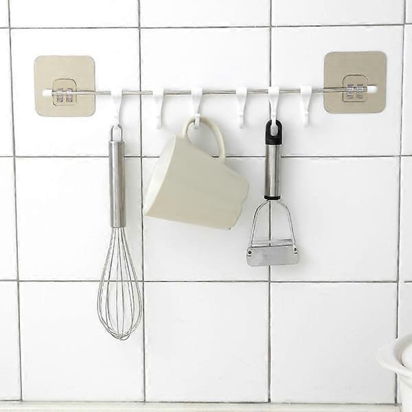 Creative Adhesive Bathroom Kitchen Door Back Hanger Wall Mounted Hook Holder