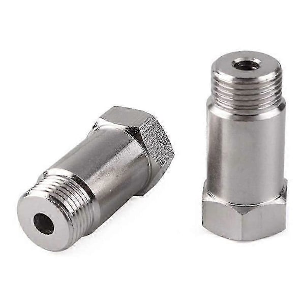 2 stk Bil Check Engine Light Eliminator O2 Oksygensensoradapter M18x1.5