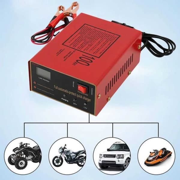 12V/24V Batterilader - Intelligent Automatisk - 140W - 6Ah til 105Ah