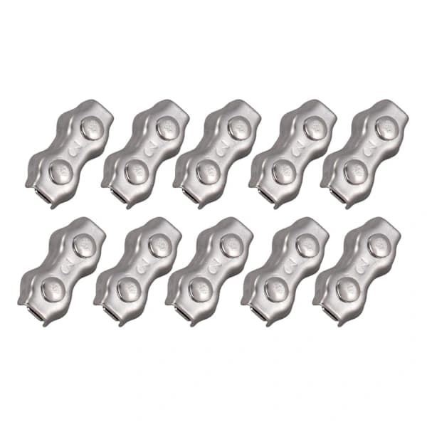 10 stk 3mm Duplexklemmer Rustfrit Stål Wire Reb Greb Klemmer Kaliber