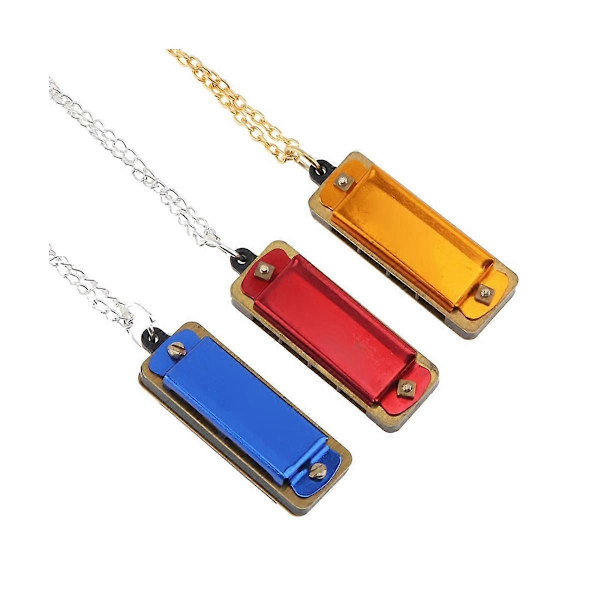 3 Pieces Mini Harmonica C Major, 4 Holes 8 Tones Harmonica