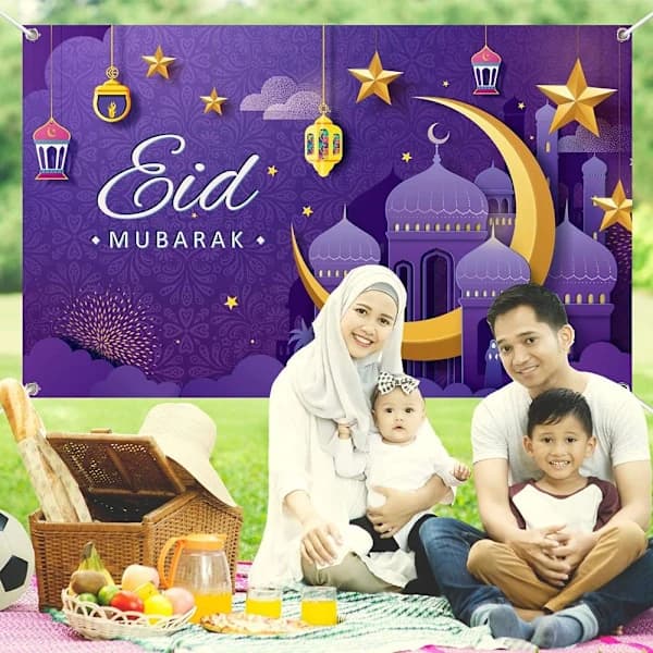 180x110cm Eid Bakgrunn Mubarak Dekorativ Bakgrunn A A