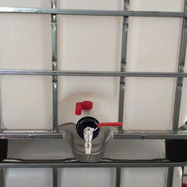 IBC Tank Adapter S60X6 Erstatningsventilforbindelse 1/2  \" Slange