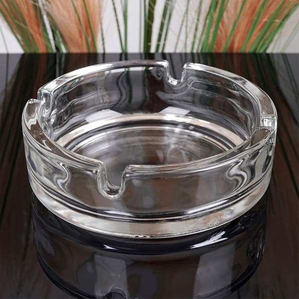 Glass Ashtray, Round, 10 cm