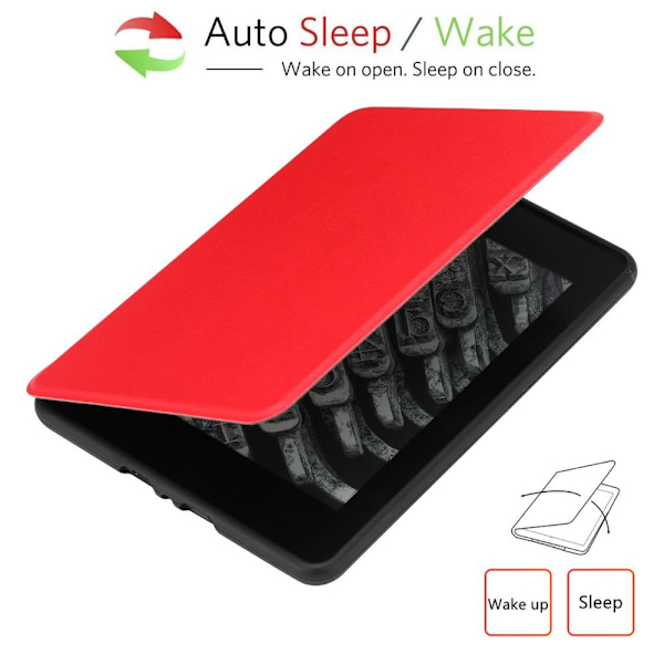 6 tommer E-Reader Smart Case PQ94WIF Beskyttelsescover SORT Black