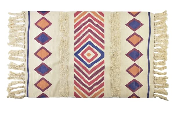 BOHO Interior Rug 60x90 cm with Floral Pattern and High Quality