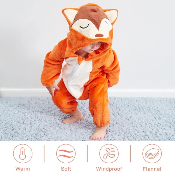Unisex vinterhætte heldragt 2-36 måneder 18-24 måneder 18-24months